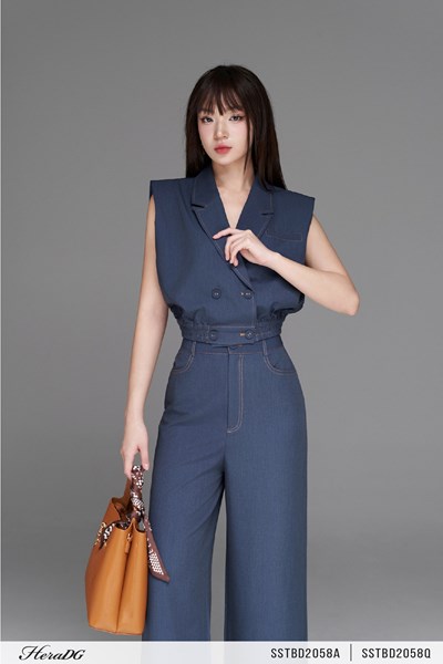 Hiển thị chi tiết cho Quần ống suông giả jean Ảnh của Quần ống suông giả jean